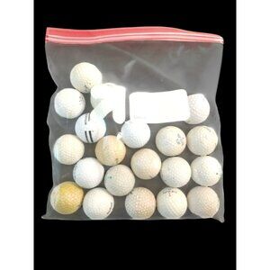 20 Recycled Golf Balls Wilson, Top Flight, Precept, Ultra